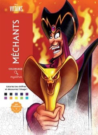 Hachette Heroes disney coloriages - méchants mystères - - libro da colorare per adulti da colorare con i numeri