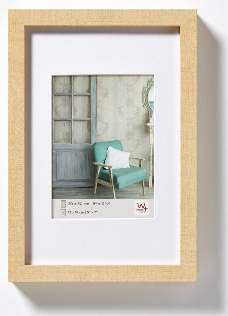 Walther stoccolma - cornice in legno mdf - misura foto 15x20 cm - natura