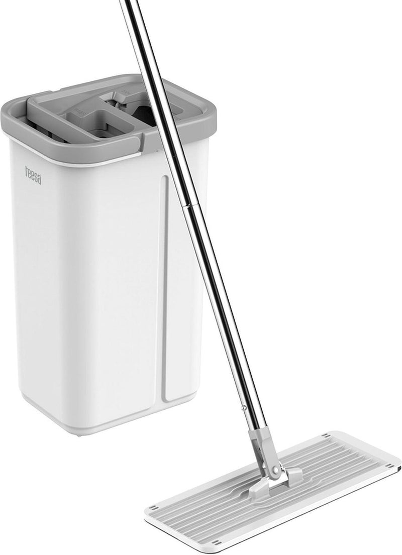 Teesa tsa0045 - set scopa con secchio per risciacquo e strizza 2 in 1, 5,7 litri
