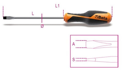 Beta 1260 Cacciavite slot 0,8x4,0x125