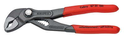 Knipex cobra waterpomptang 8701150 zweedse- waterpomp-tang (zwart rood, 150 mm)