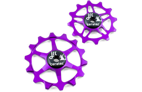 Jrc - juego de ruedas de cambio cerámicas sram eagle xx1, x01, gx, nx, sx 12 14t violeta