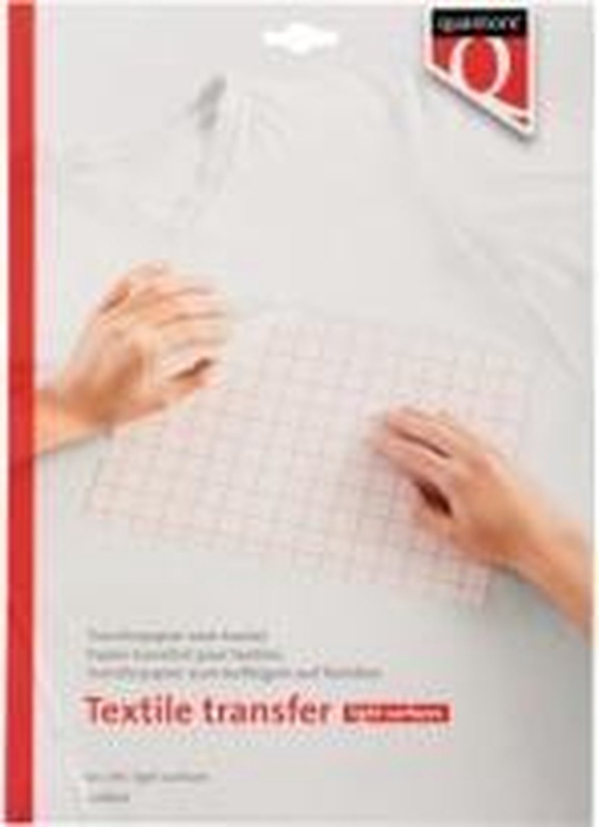 Quantore transferpapier voor textiel - lichte kleding - 6 vellen - a4