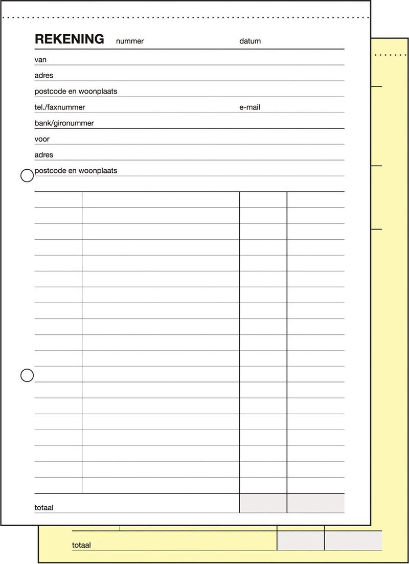 Sigel bill pad a5 - express - 2x50 hojas - autocopiante - si-30265