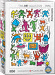 Eurographics - collage - keith haring - 1000 pezzi 48×68 cm (l×a) - puzzle d'arte