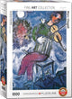 Eurographics - il violinista blu [le violoniste bleu] - marc chagall - 1000 pezzi 48×68 cm (l×a) - puzzle d'arte