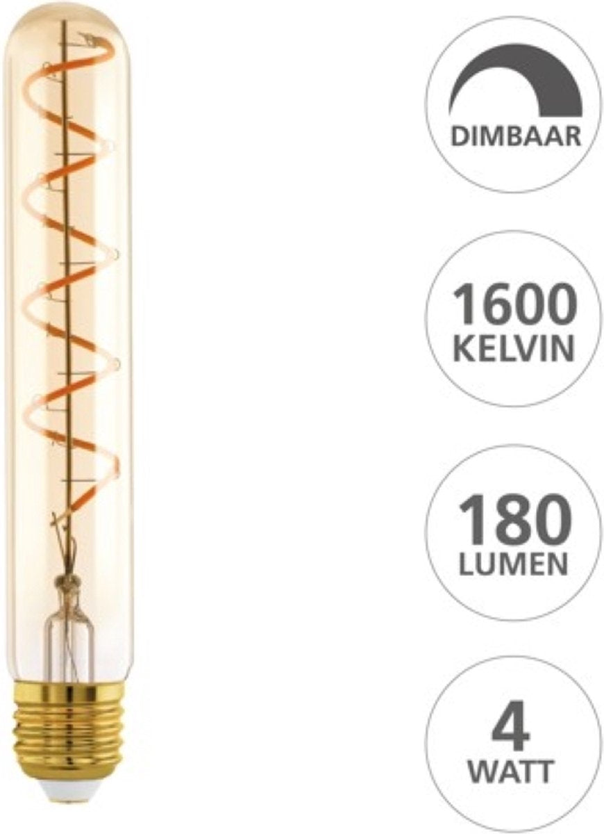 Eglo led lamp - e27 - ø 3 cm - t30 - amber - 1600k