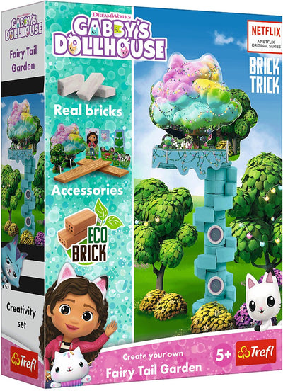 Brick trick building set fairy garden gabby's dollhouse - creative toy.