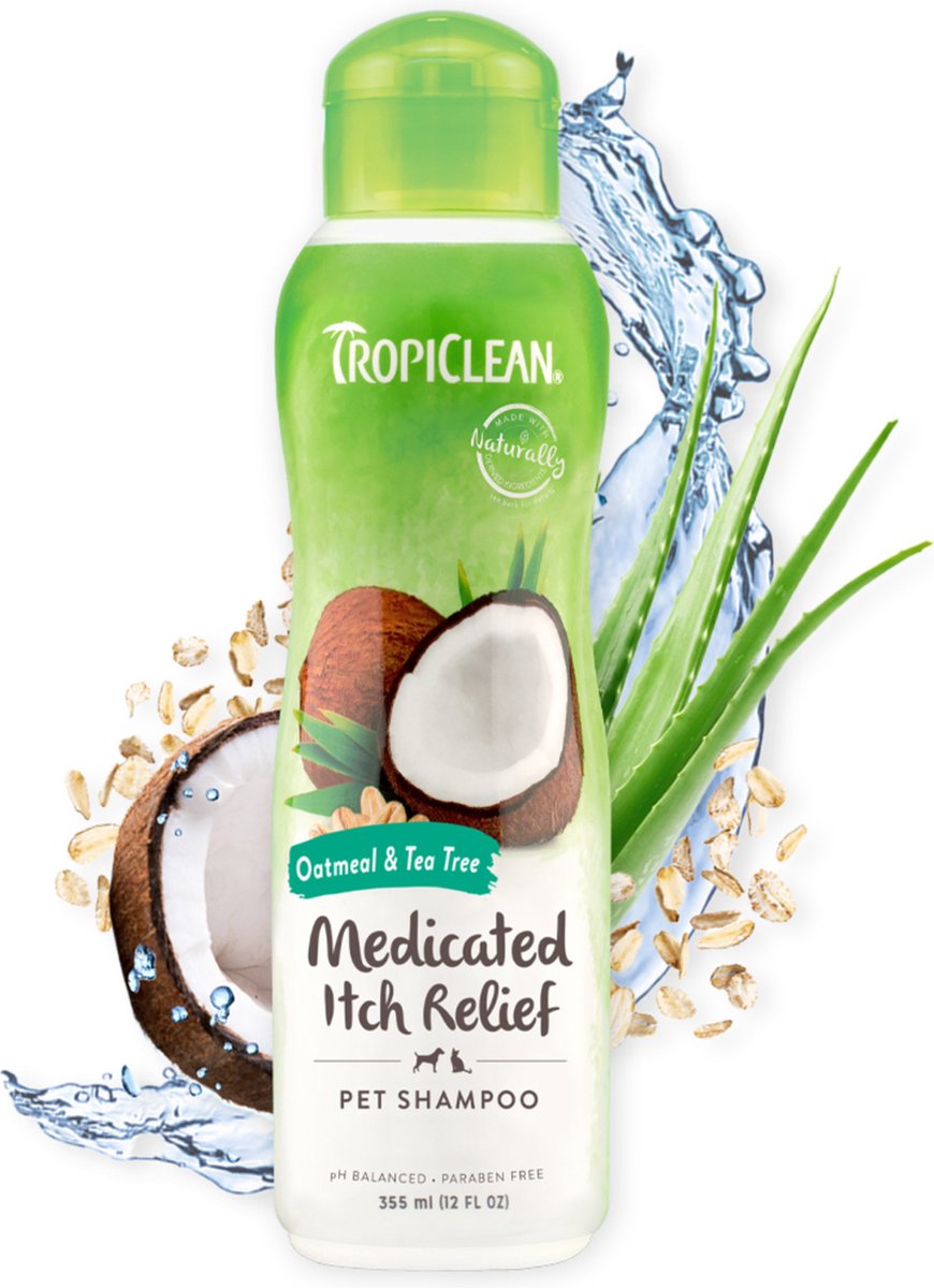 Tropiclean havermout en tea tree hondenshampoo - 355ml