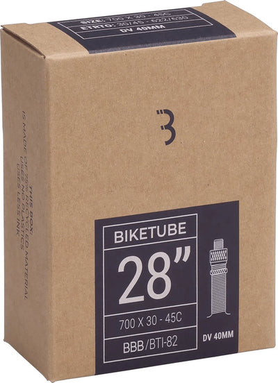 Bbb cycling - camera d'aria per city bike 28 pollici - valvola Dunlop 40 mm - adatto per dimensioni pneumatico: 30 43-622 630 - pneumatico per bicicletta - bti-82