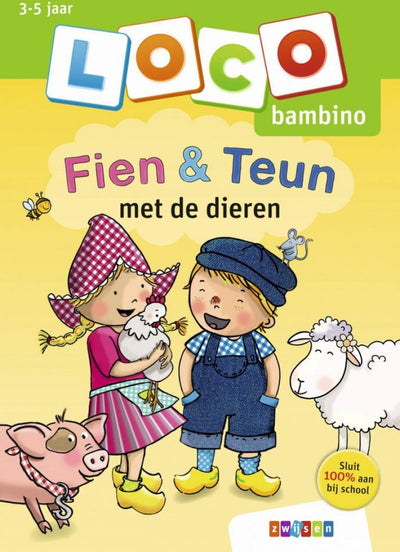 Libretto di esercizi di loco Fien e teun con gli animali