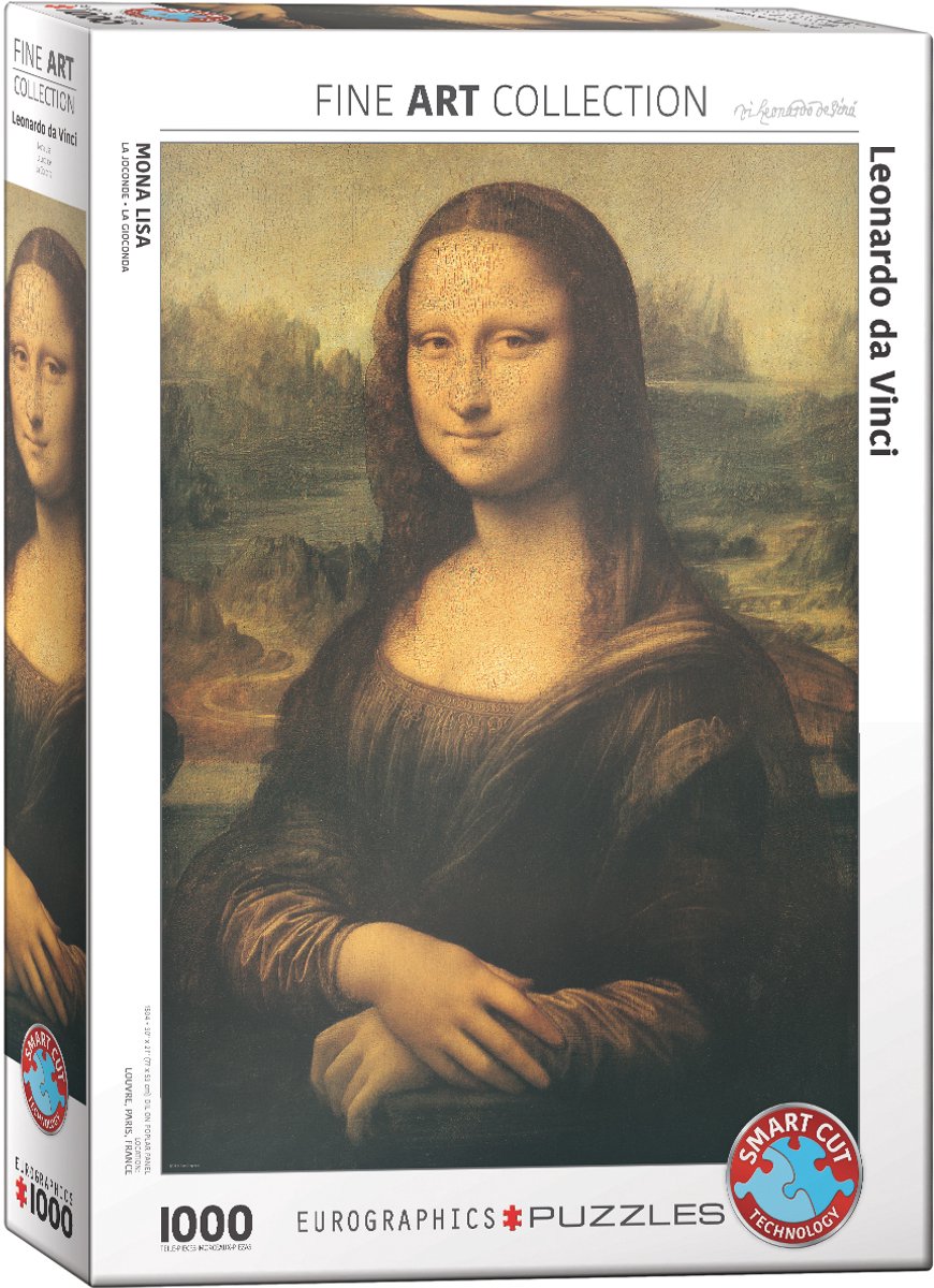 Eurographics - Monna Lisa - Leonardo da Vinci - 1000 pezzi 48×68 cm (l×a) - puzzle d'arte