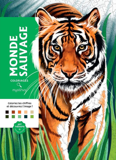 Hachette coloriages mystères monde sauvage (art thérapie) coloring book - coloring book for adults