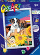 Ravensburger Pintura de Ciente en Number Sunset Dogs
