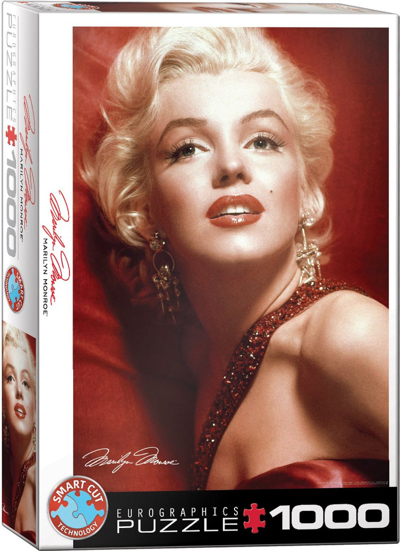 Eurographics - retrato rojo de marilyn monroe - 1000 piezas 48×68cm (ancho×alto) - rompecabezas