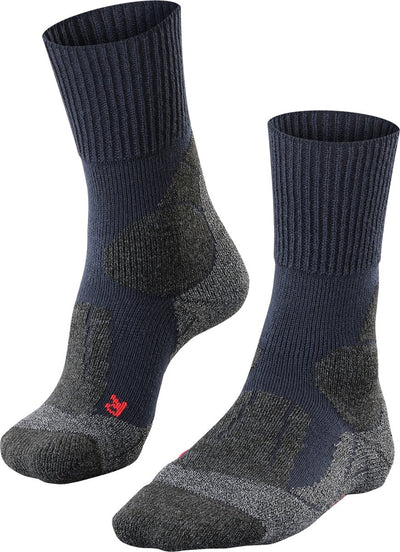 Falke tk1 calcetines para caminar de material funcional de lana gruesa antiampollas hombres azul - talla 39-41