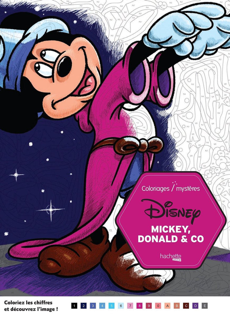 Hachette eroi coloriages mystères disney mickey, libro da colorare donald co - - libro da colorare per adulti