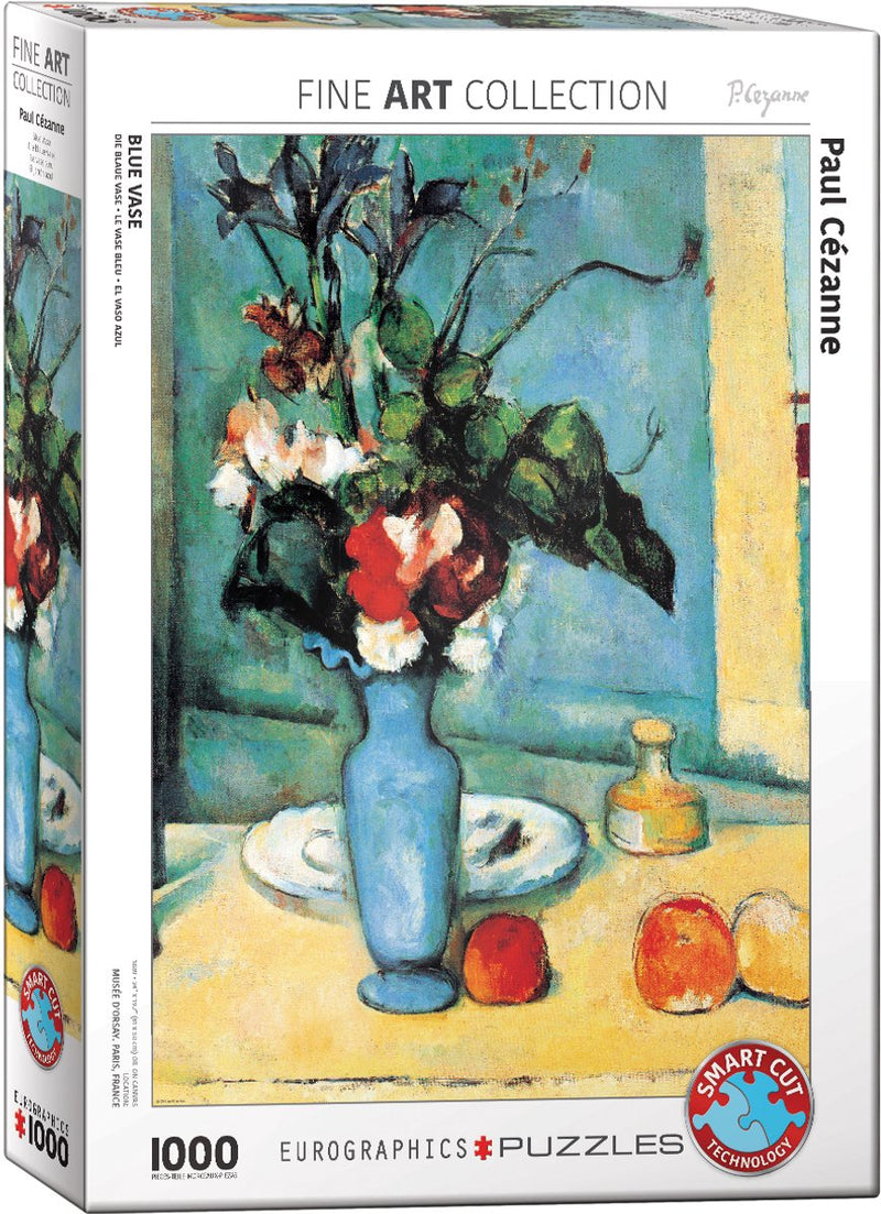 Eurographics - jarrón azul [vase bleu] - paul cezanne - 1000 piezas 48×68cm (ancho×alto) - rompecabezas de bellas artes