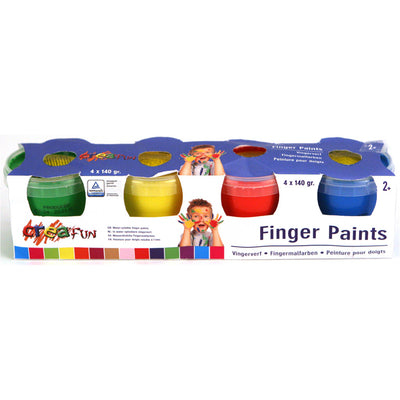 Creafun Creafun Finger Paint 4 x 140 grammi