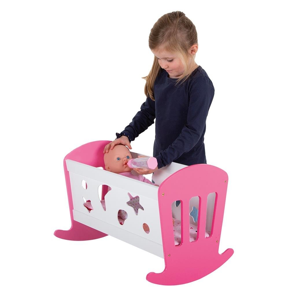My Beautiful Dolls Room My Beautiful Dollsroom Wooden Doll Battle 49x37x35 cm Pink White