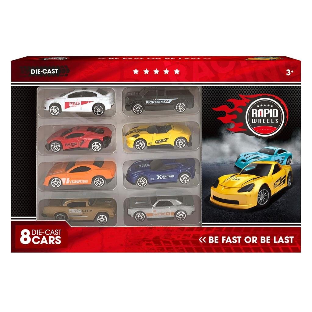 Ruote rapide di base Die Cast Cars 8 pezzi