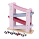 Jipy Jipy pista per macchinine in legno + 4 macchinine rosa