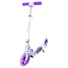 Avviso Scooter in alluminio spinout con ruote grandi viola bianco