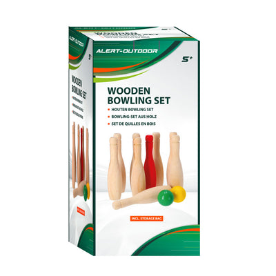 Alert Alert Outdoor Houten Bowling Set