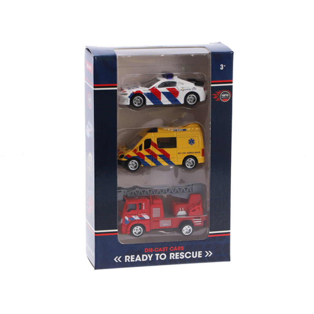 Vehículos de servicio de emergencia de Whee Rapid Whee Whee Rapid Whee de 3 piezas