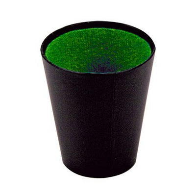 Basic dobbelbeker 9 cm zwart groen