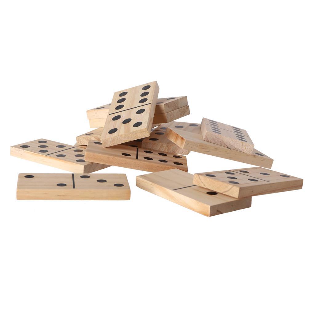 Avviso in legno esterno XL Domino 28 pezzi