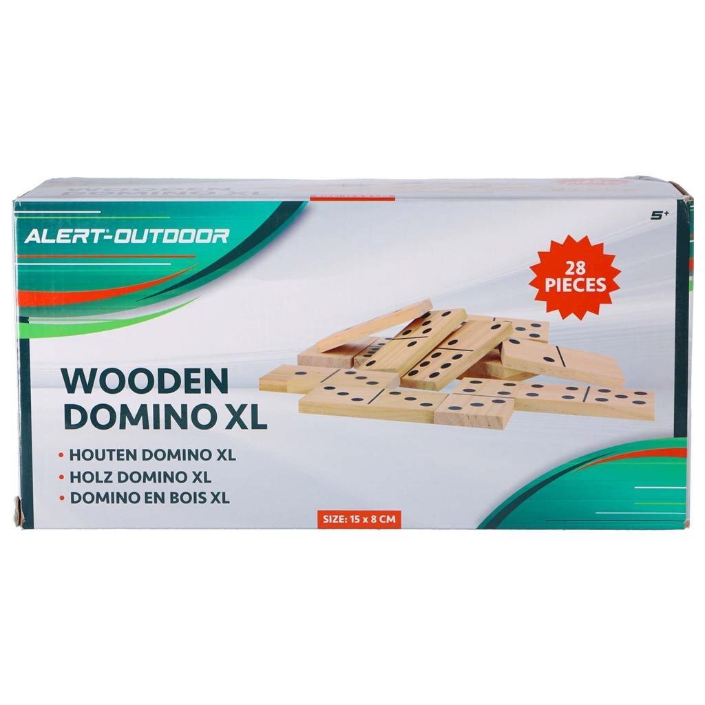 Avviso in legno esterno XL Domino 28 pezzi