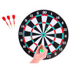 Dartboard dos -lados con 6 flechas 37 cm