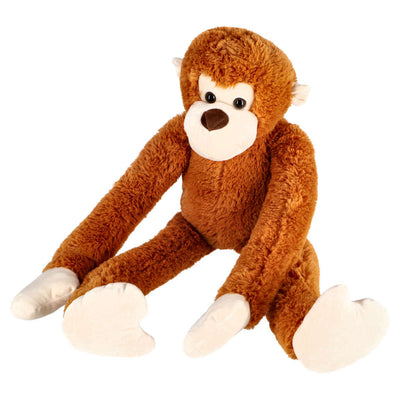 Pluchiez Pluchiez Cuddly Aap with long arms 80 cm brown