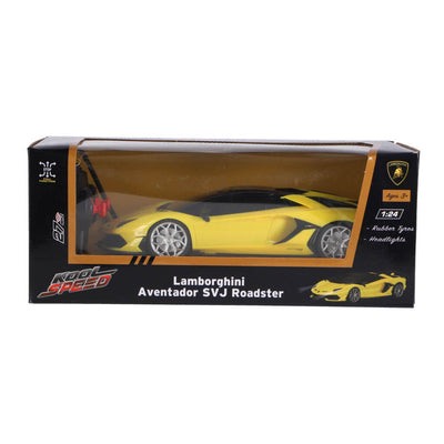 Auto radiocomandata Kool Speed Lamborghini 1:24 Aventador SVJ Roadster gialla