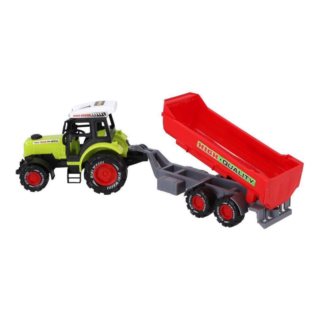 Overige merken farmer trekker met aanhanger 45 cm groen rood