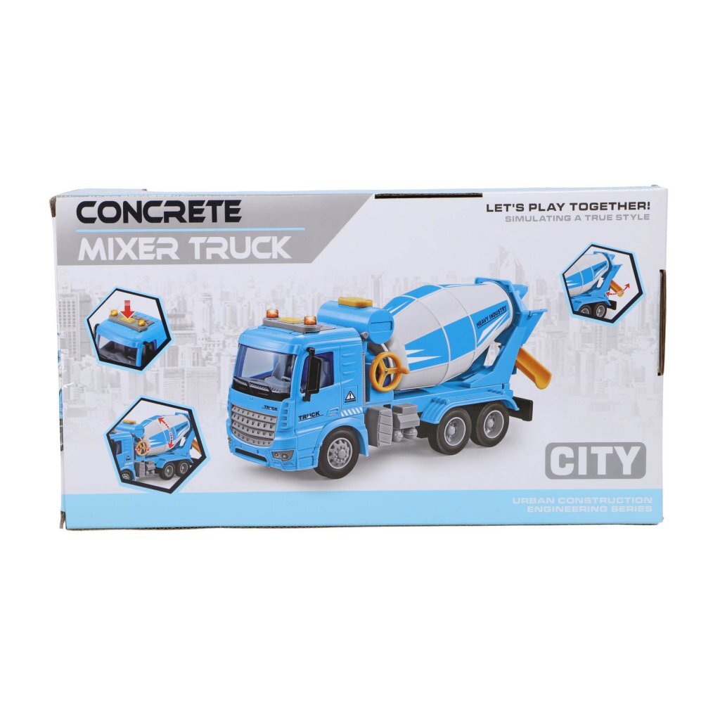 Otras marcas Beton Mixer Truck 30 cm + Light and Sound Blue Grey