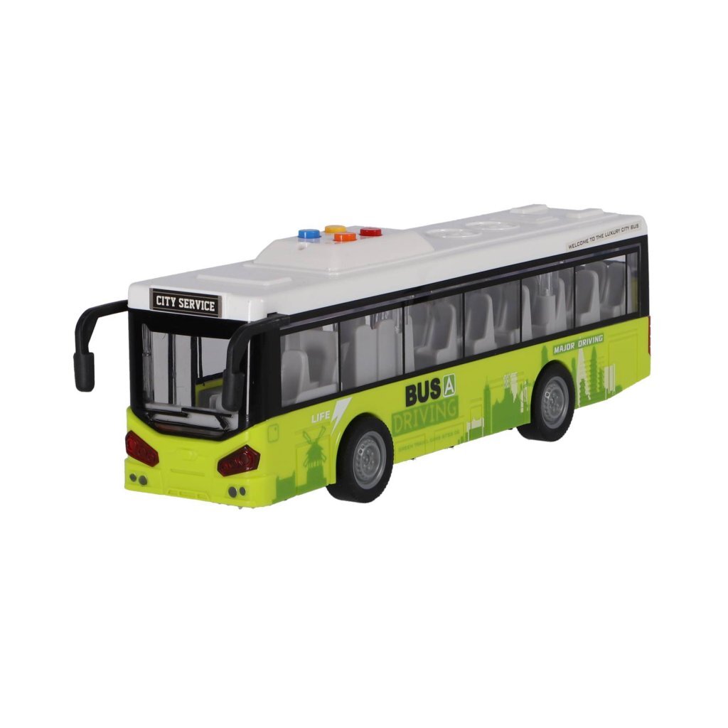 Altri marchi City Bus 1:16 + Light and Sound White Green
