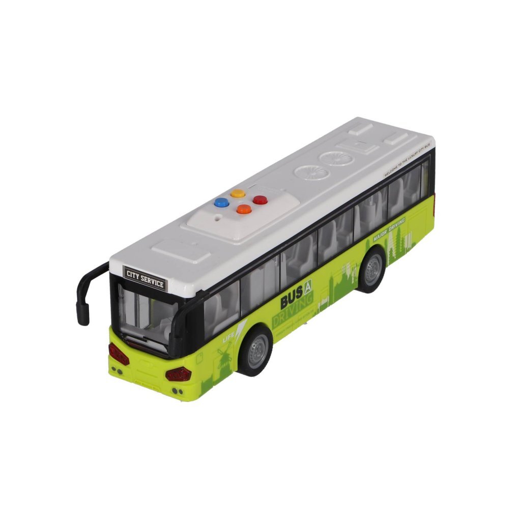 Altri marchi City Bus 1:16 + Light and Sound White Green