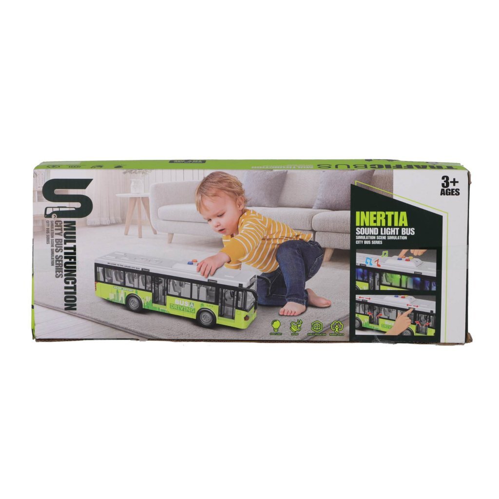 Altri marchi City Bus 1:16 + Light and Sound White Green