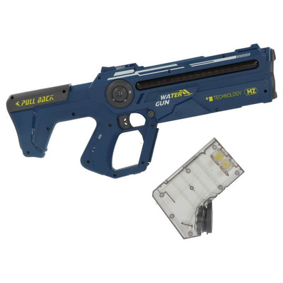 Pistola ad acqua elettrica Alert Splash + luce e funzione di riempimento automatico blu