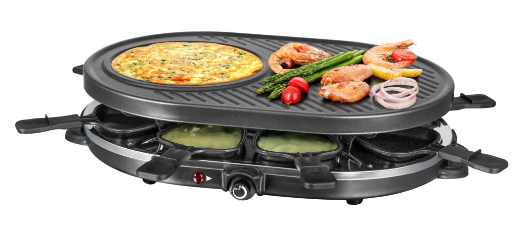 Raclette casera diaria para 8 personas