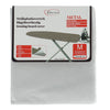 Daily home strijkhoes metal m 120x38 cm grijs katoen schuim