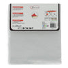 Daily home strijkhoes metal m 120x38 cm grijs katoen schuim