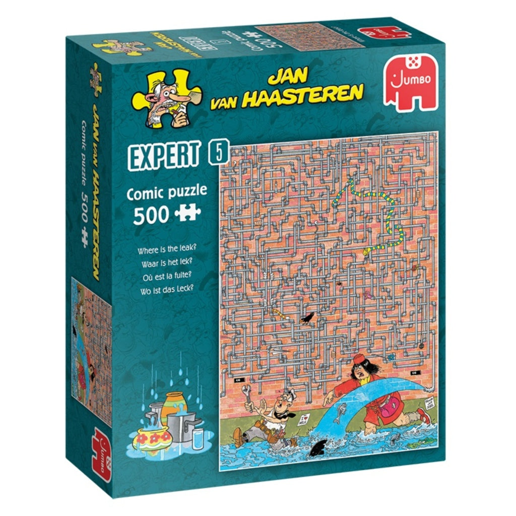 Jan Van Haasteren Jigsaw Puzzle Expert 05 ¿Dónde está la fuga? 500 °.