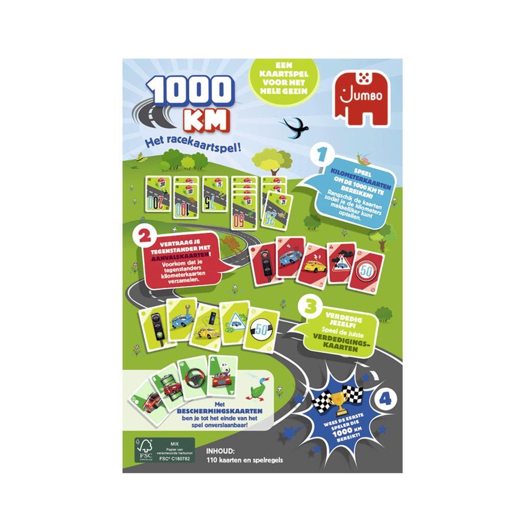 Juego de cartas de 1000 km de jumbo