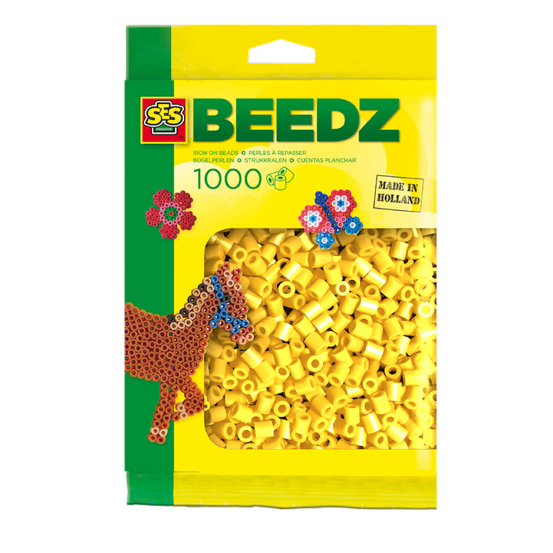 Beads de hierro SES - Amarillo, 1000.
