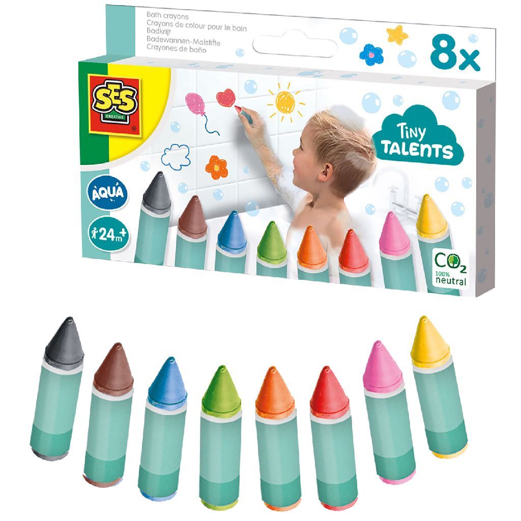 SES Tiny Tiny Talents Bath Chalk 8 colores