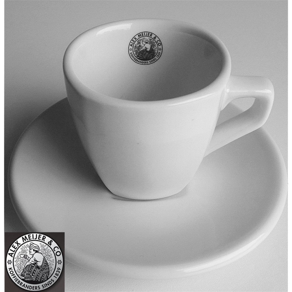 Intermezzo Intermezzo Espresso Cabeza y platillo Alex Meijer Logo 3 piezas
