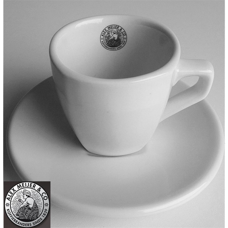 Intermezzo intermezzo espresso testa e piattino alex meijer logo 3 pezzi